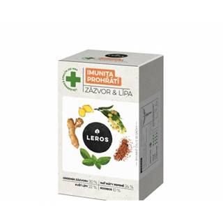 LEROS IMUNITA PREHRIATIE ZÁZVOR & LIPA bylinný čaj, nálevové vrecúška 20x2 g (40 g)