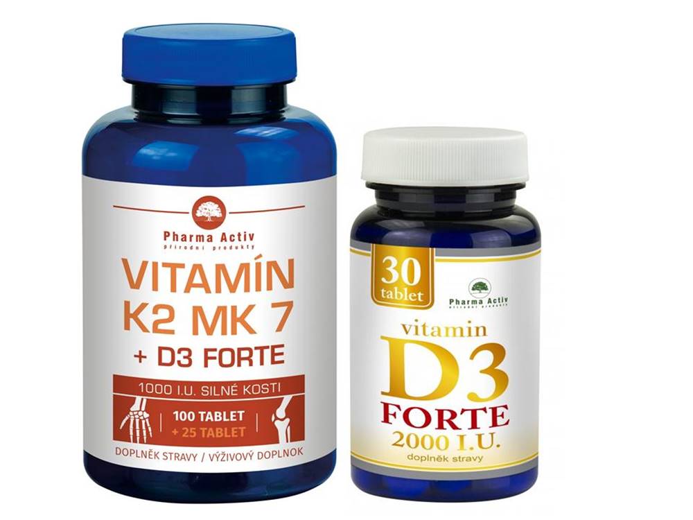 Pharma Activ Vitamín K2 MK7+D3 For. Vitamín D3 For.2000/I.U.