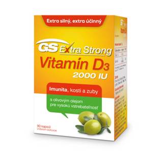 GS Extra strong vitamín D3 2000 IU 90 tabliet