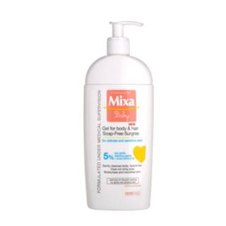 MIXA Vyživujúci umývací gél pre deti na telo a vlasy 400 ml