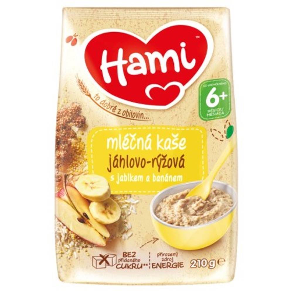Hami HAMI Mliečna kaša pšenovo - ryžová 210 g