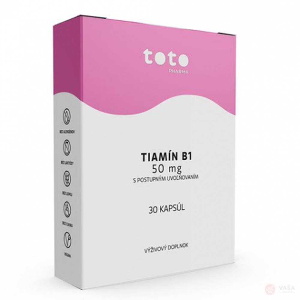 TOTO Pharma s.r.o. TOTO Tiamín B1 50 mg s postupným uvoľňovaním 30 cps