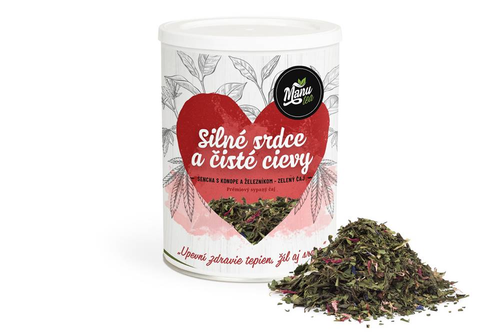 Manu tea SILNÉ SRDCE A ČISTÉ CIEVY - bylinný čaj 130g