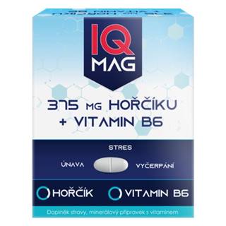 NATUR PRODUKT IQ mag horčik 375 mg + vitamín B6 20 šumivých tabliet