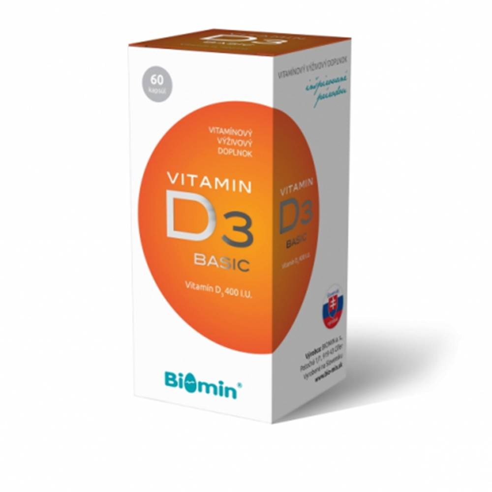 BIOMIN, a.s. Biomin Vitamín D3 BASIC 400IU 60 CPS