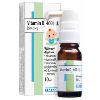 Generica Vitamín D3 400 IU  kvapky 10 ml