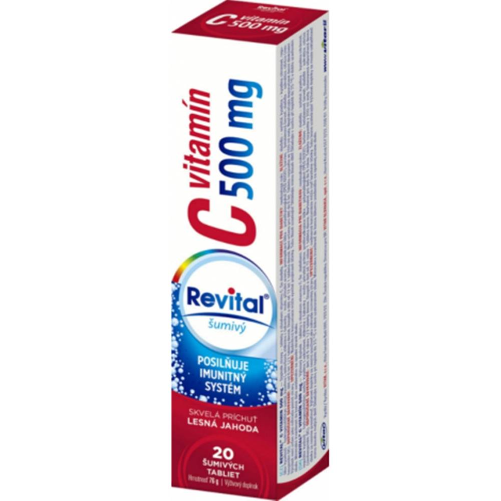 Vitar Revital vitamín C 500 mg 20 šumivých tabliet jahoda