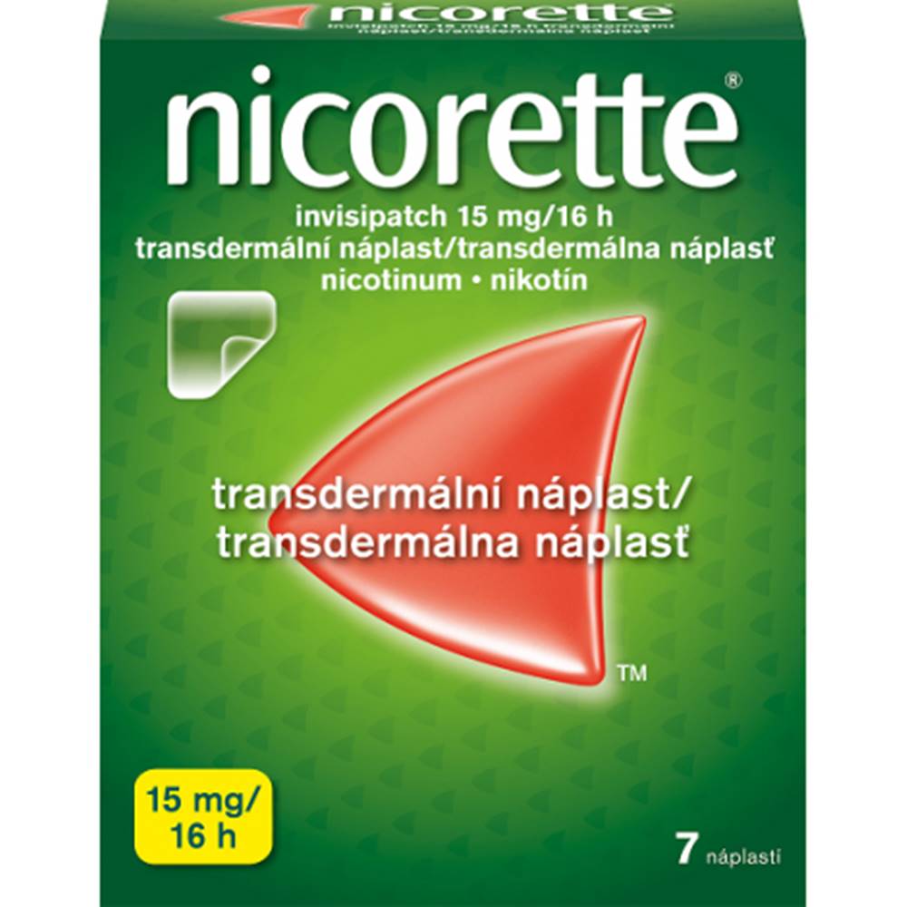 McNeil AB Nicorette invisipatch 15 mg/16h emp.tdm.7 náplastí