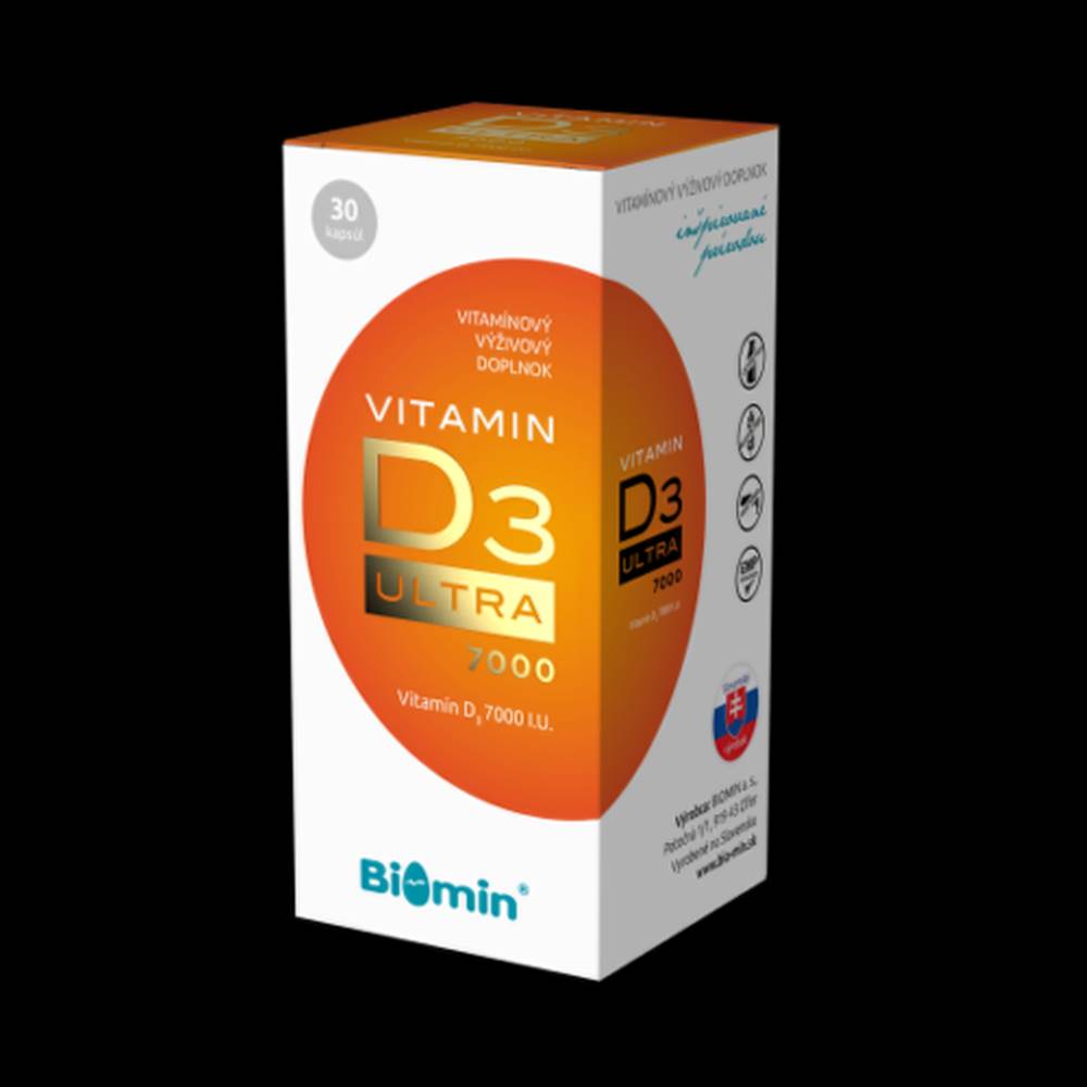 Biomin BIOMIN Vitamín D3 ultra 7000 I.U. 30 kapsúl