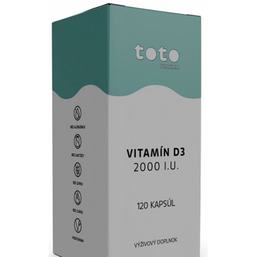 TOTO Pharma s.r.o. TOTO VITAMIN D3 2000 I.U. CPS 120