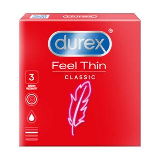DUREX Feel thin classic kondóm 3 kus