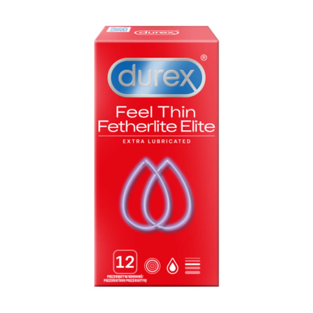 DUREX DUREX Feel thin extra lubricated kondóm 12 kusov