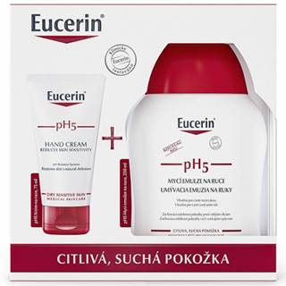 Eucerin pH5  krém na ruky 75 ml + umývacia emulzia na ruky 250 ml  Vianočná kazeta 1set