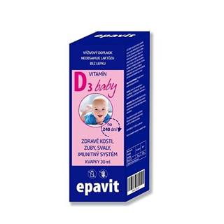EPAVIT Vitamín D3 baby pre deti kvapky 30 ml