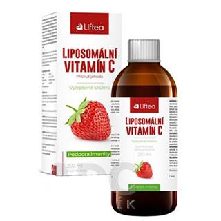 LIFTEA Lipozomálny vitamín C tekutý s jahodou príchuťou 250 ml