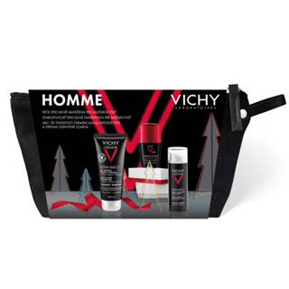 VICHY Homme Xmas 2022 hydratačný krém 50 ml + sprchový gél 100 ml + roll-on antiperspirant 50 ml set