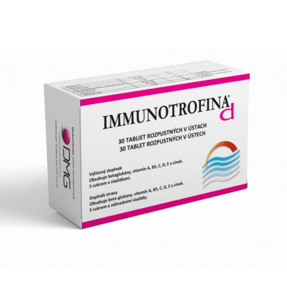 Immunotrofina IMMUNOTROFINA D rozpustné tablety v ústach s cukrom a sladidlami 30 tabliet
