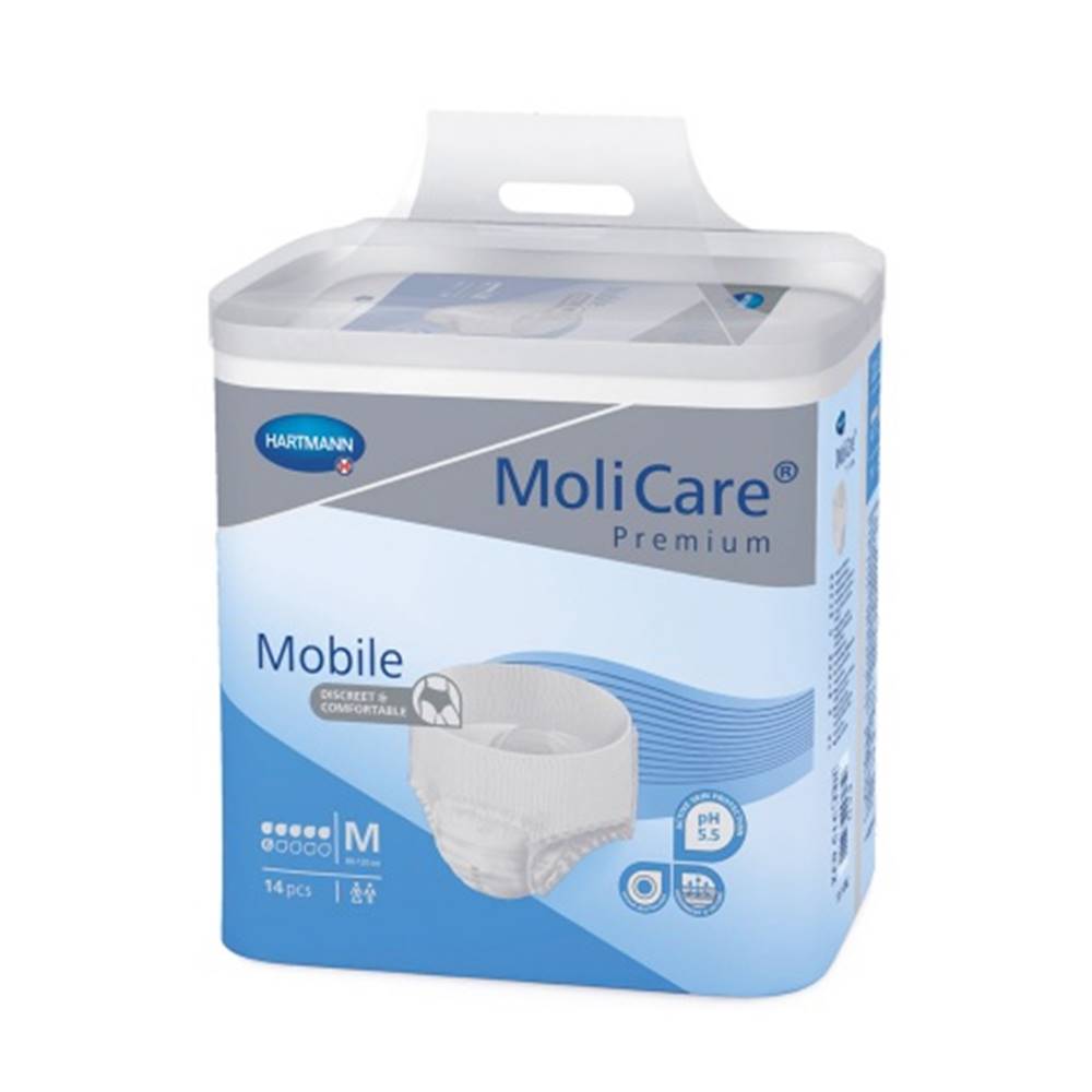 MoliCare Premium Mobile 6 kvapiek M plienkové nohavičky naťahovacie 14 ks