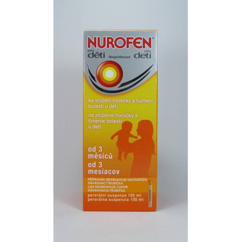  Nurofen pre deti perorálna suspenzia pomaranč 100 ml