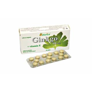 Naturica GINKGO 60 mg + vitamín E 30 tbl