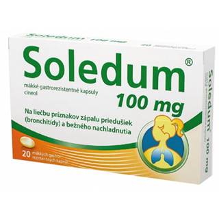 Soledum 100 mg mäkké gastrorezistentné kapsuly 20 cps