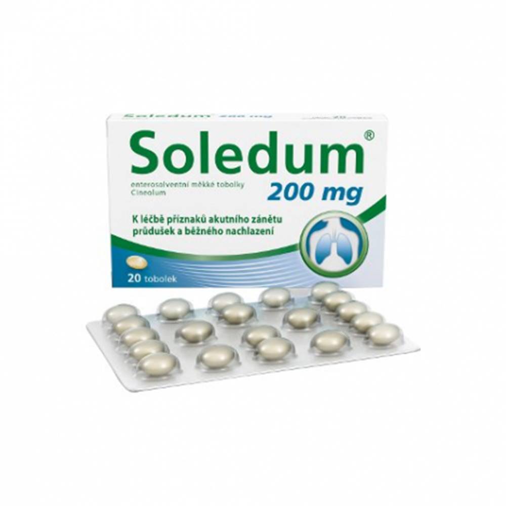  Soledum 200 mg mäkké gastrorezistentné kapsuly 20 cps