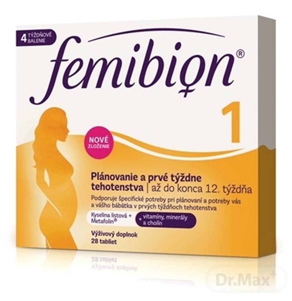 Femibion Femibion 1 Plánovanie a prvé týždne tehotenstva