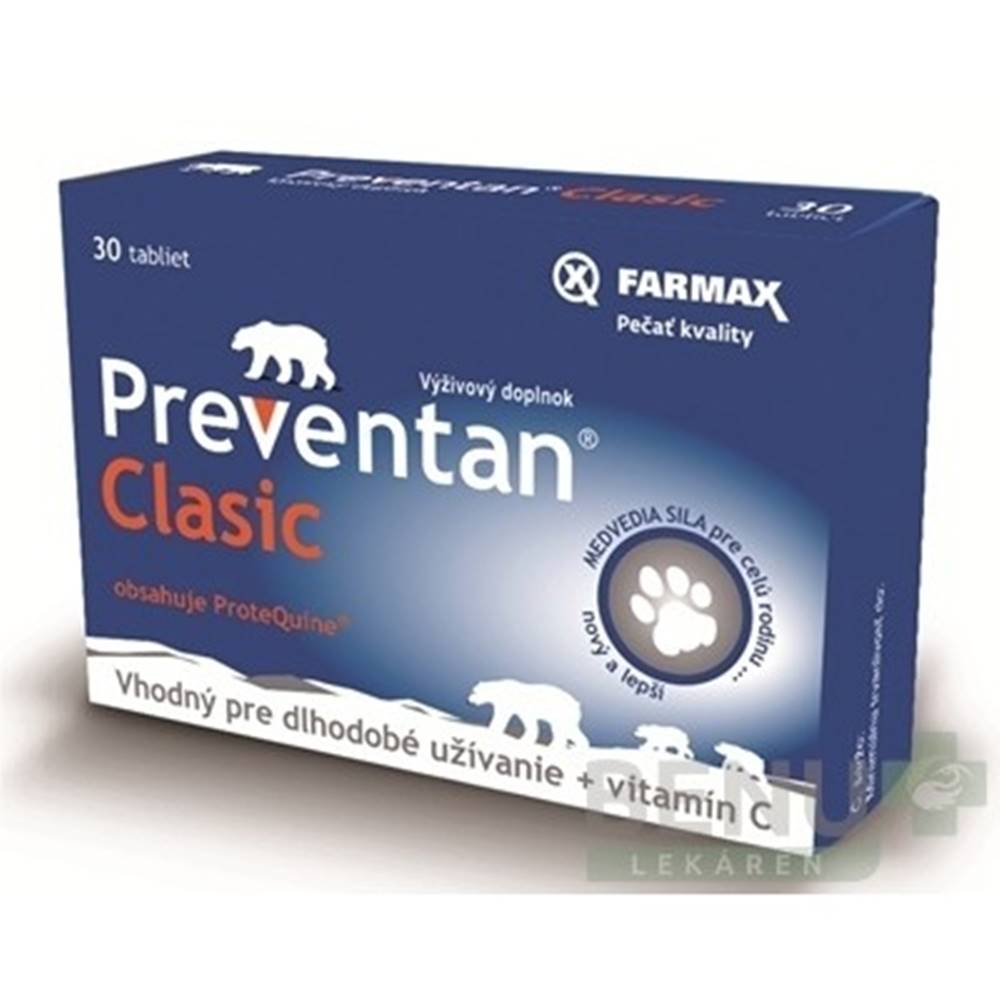 Svus pharma FARMAX Preventan clasic s vitamínom C 30 tabliet