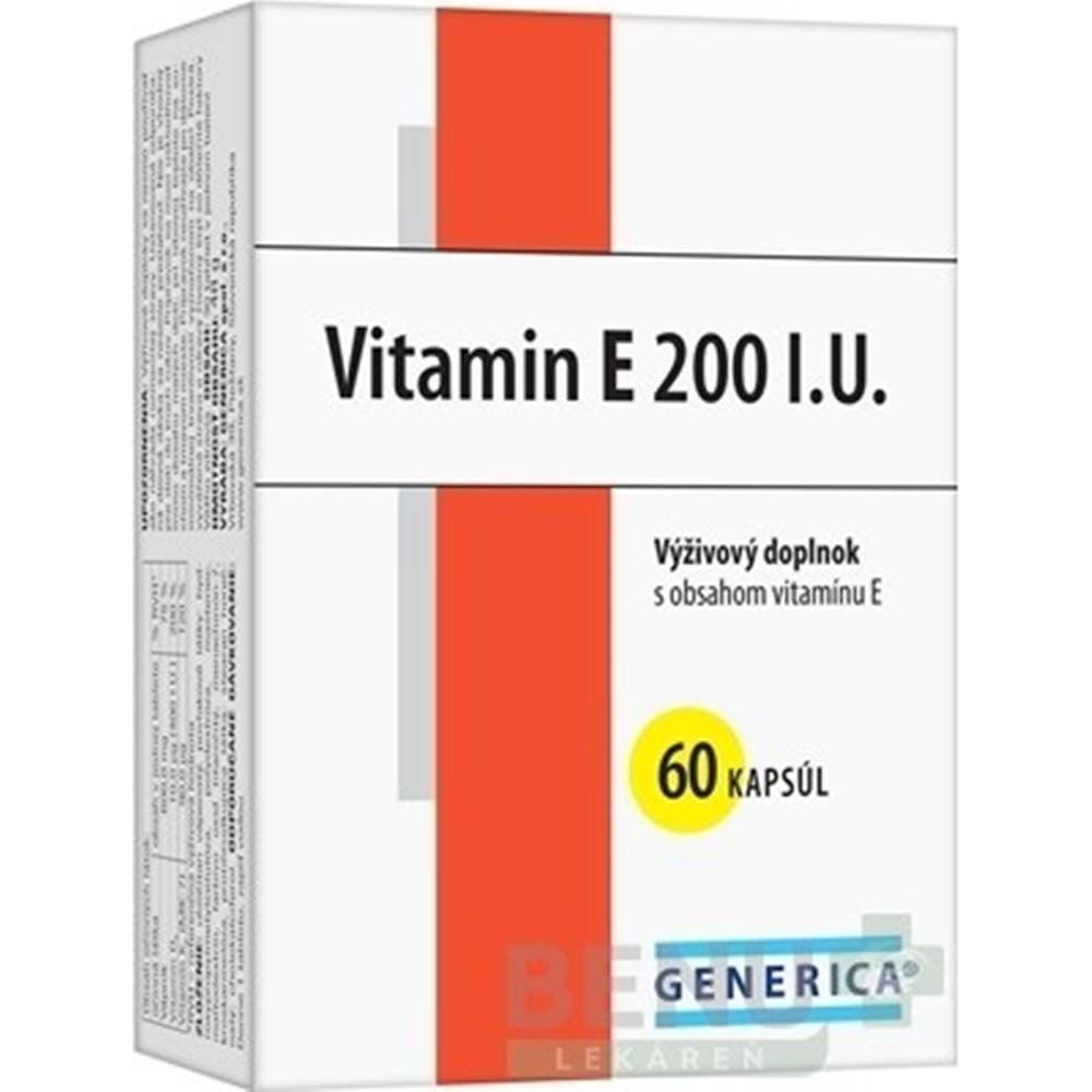 Generica GENERICA Vitamín E 200 I.U. 60 kapsúl