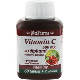 MEDPHARMA Vitamín C 500 mg so šípkami 60 + 7 tabliet ZADARMO