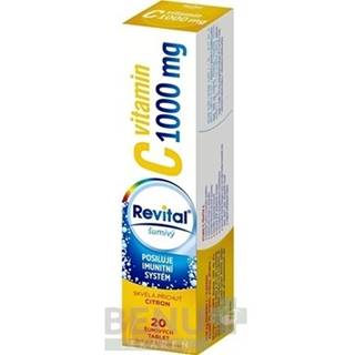 REVITAL Vitamín C 1000 mg citrón 20 šumivých tabliet