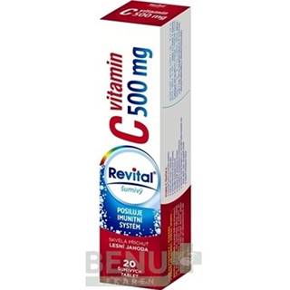 REVITAL Vitamín C 500 mg lesná jahoda 20 šumivých tabliet