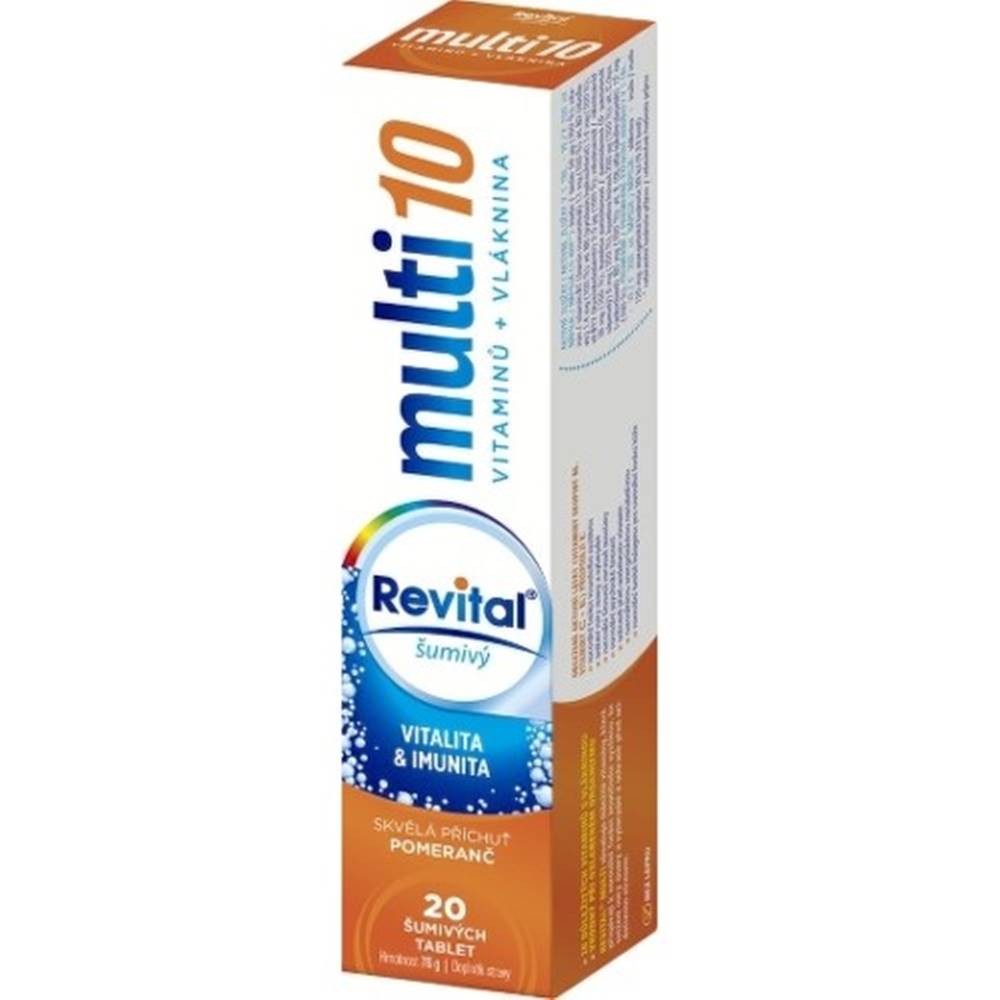 Revital REVITAL Multi 10 vitamínov + vláknina 20 šumivých tabliet