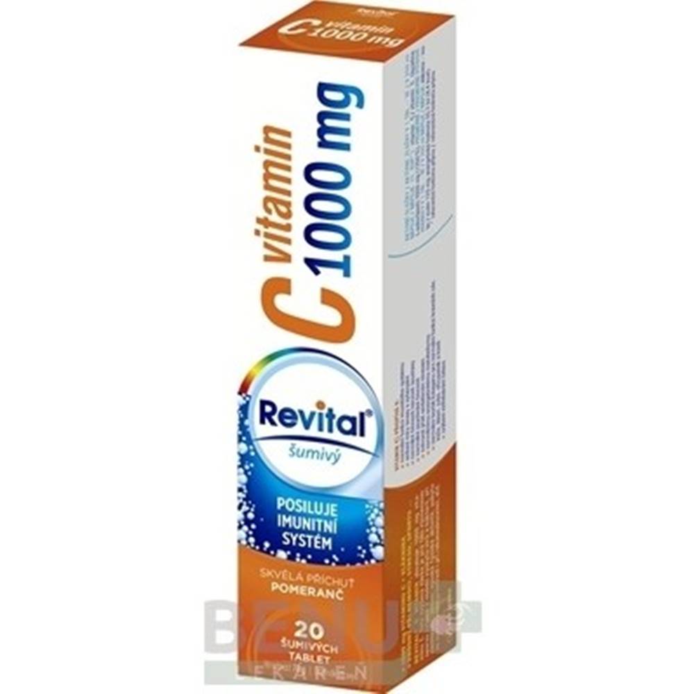 Revital REVITAL Vitamín C 1000 mg pomaranč 20 šumivých tabliet