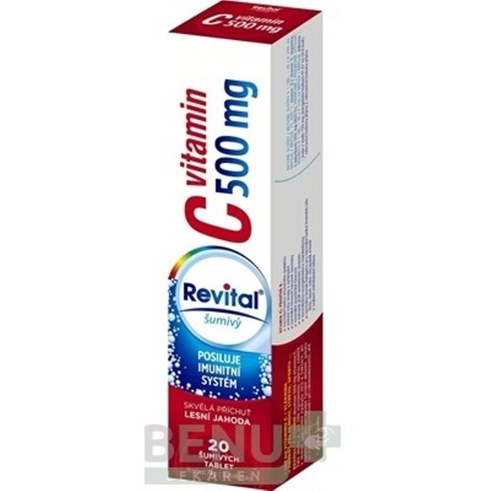 Revital REVITAL Vitamín C 500 mg lesná jahoda 20 šumivých tabliet