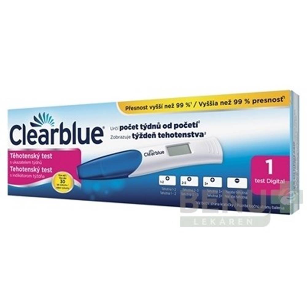 Clearblue CLEARBLUE Tehotenský test s indikátorom týždňa 1 kus