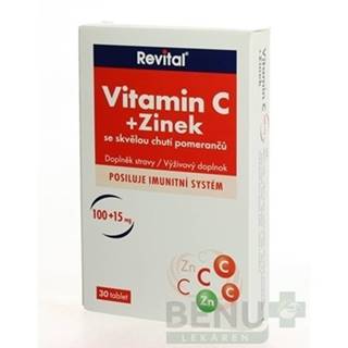REVITAL Vitamín C + zinok 30 tabliet
