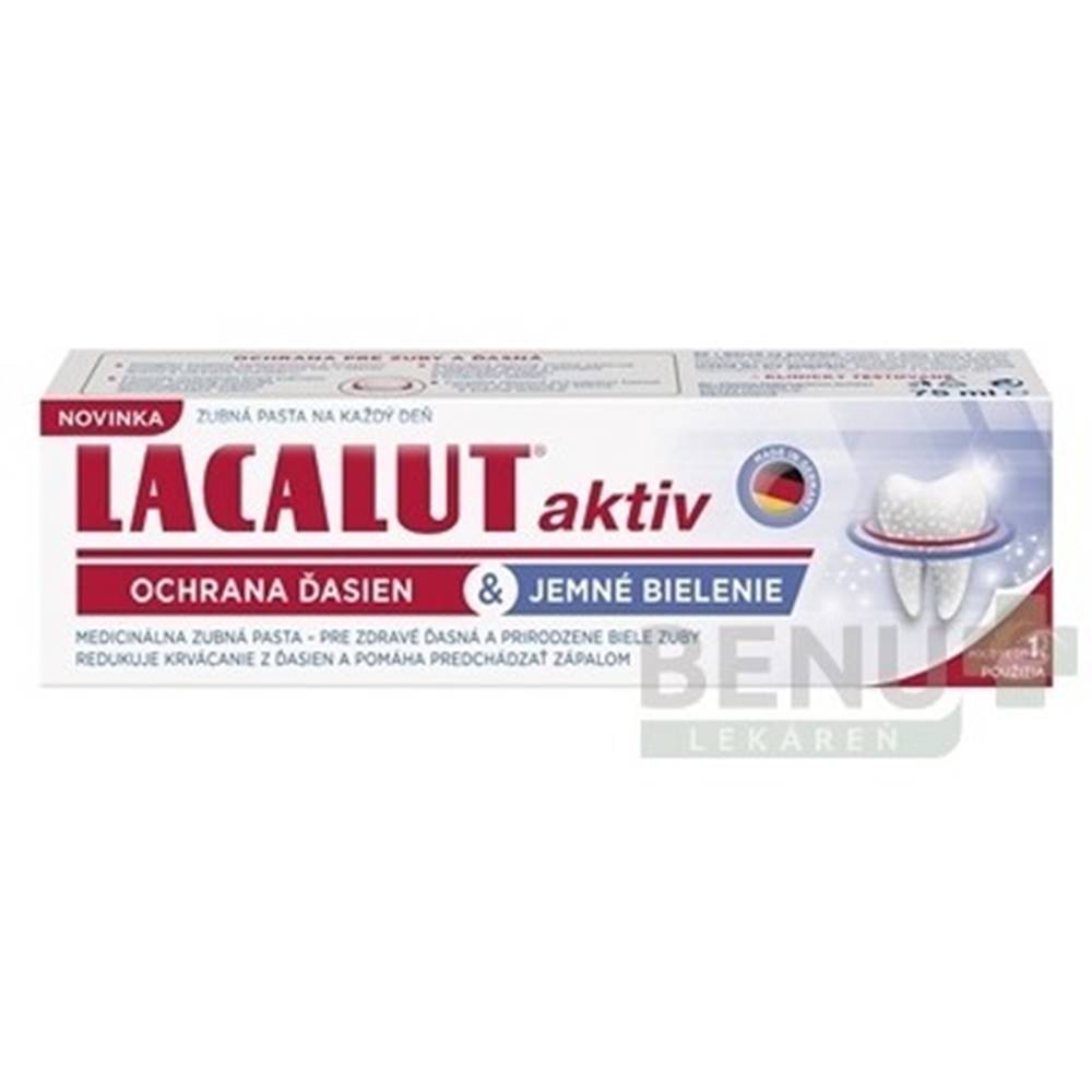 LACALUT LACALUT Aktiv zubná pasta ochrana ďasien a bielenie 75 ml