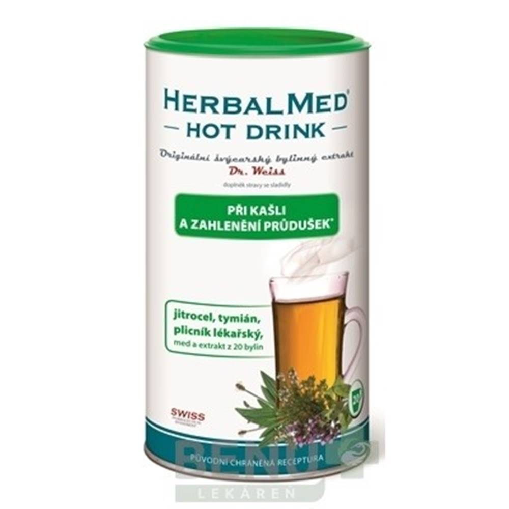 Herbalmed DR. WEISS HERBALMED Hot drink kašeľ a priedušky 180 g