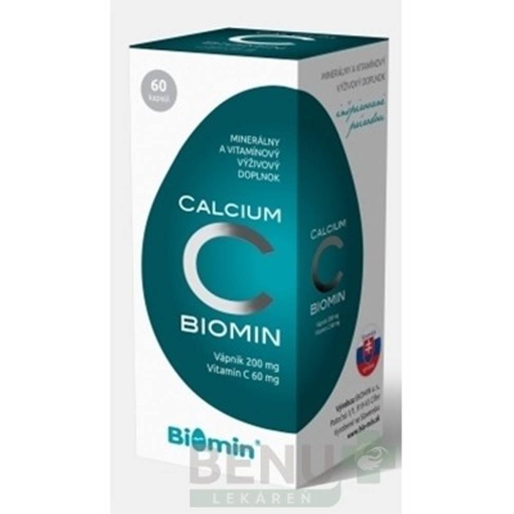 Biomin BIOMIN Calcium s vitamínom C 60 kapsúl