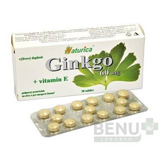 NATURICA Ginkgo 60 mg + vitamín E 30 tabliet