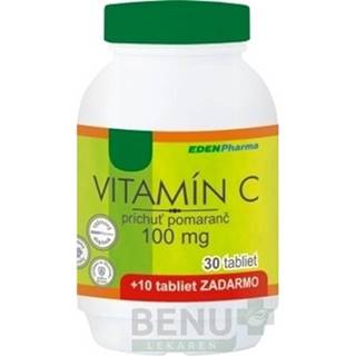 EDENPHARMA Vitamín C 100 mg príchuť pomaranč 30 + 10 tabliet ZADARMO