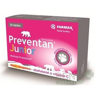 FARMAX Preventan junior s vitamínom C 30 tabliet