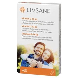 LIVSANE Vitamín D 20 mcg 60 tabliet