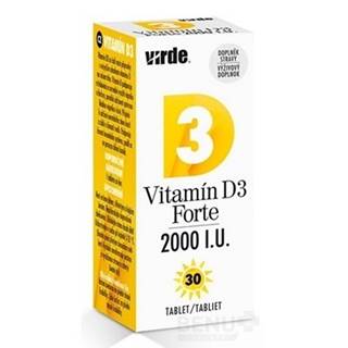 VIRDE Vitamín D3 forte 2000 I.U. 30 tabliet