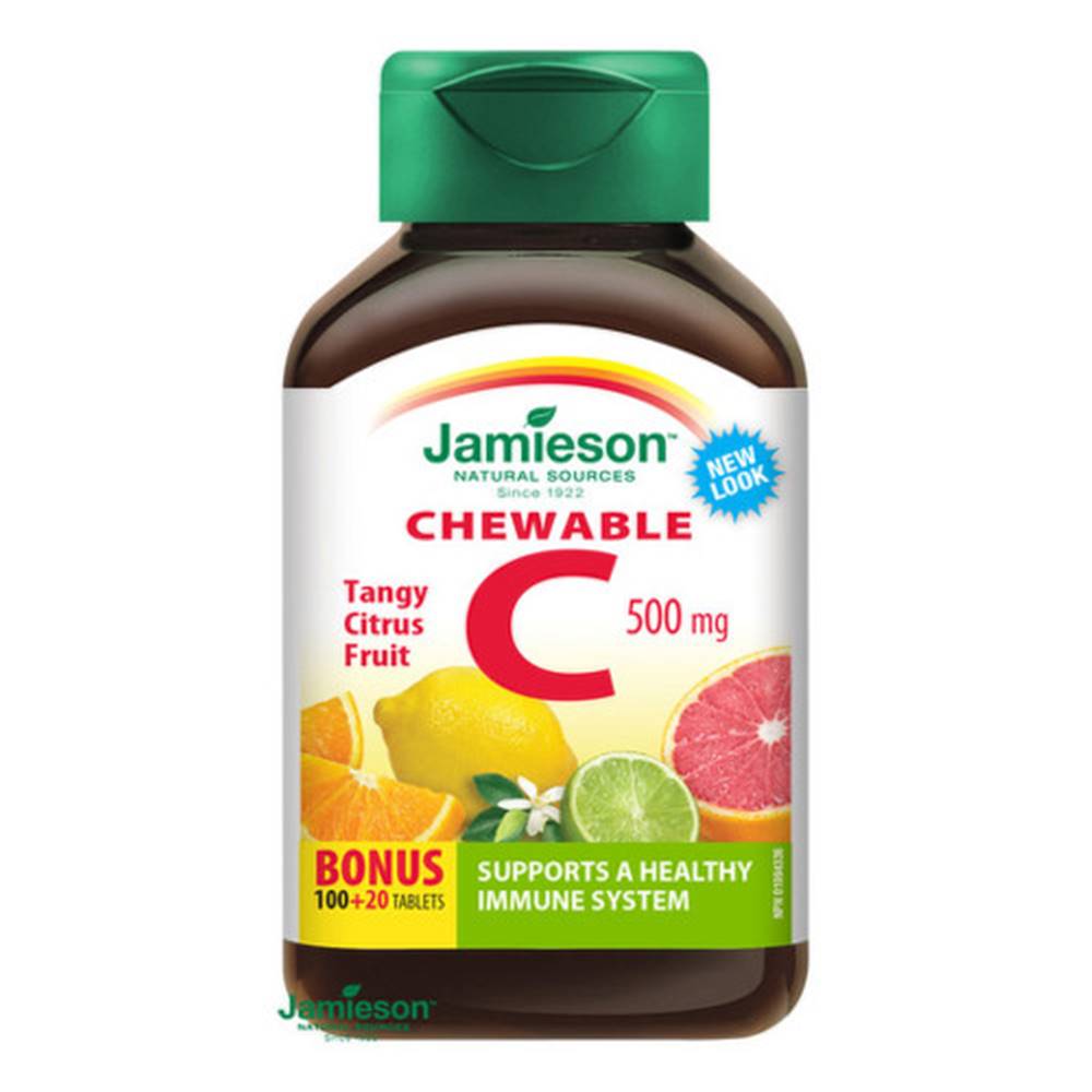 Jamieson JAMIESON Vitamín C 500 mg s príchuťou citrusové ovocie 120 tabliet