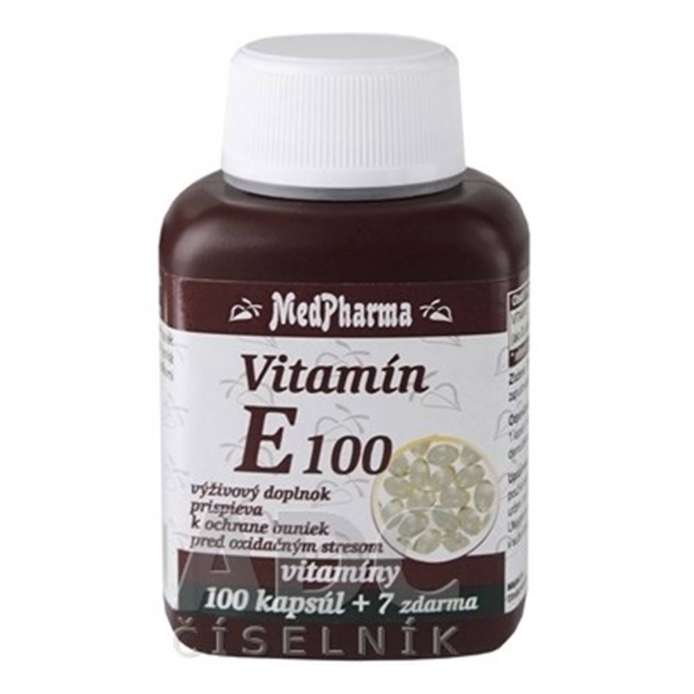Medpharma MEDPHARMA Vitamín E 100 mg 100 + 7 tabliet ZADARMO