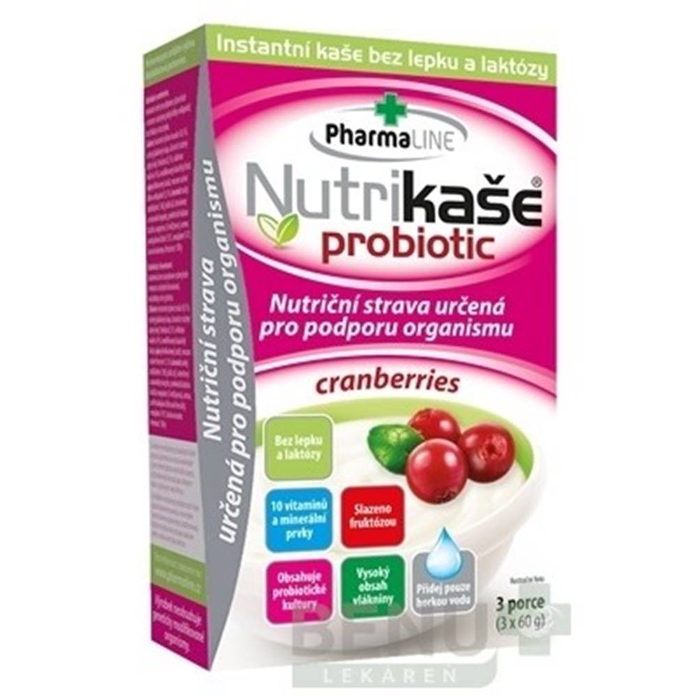 PharmaLINE NUTRIKAŠA Probiotic cranberries 3 x 60g