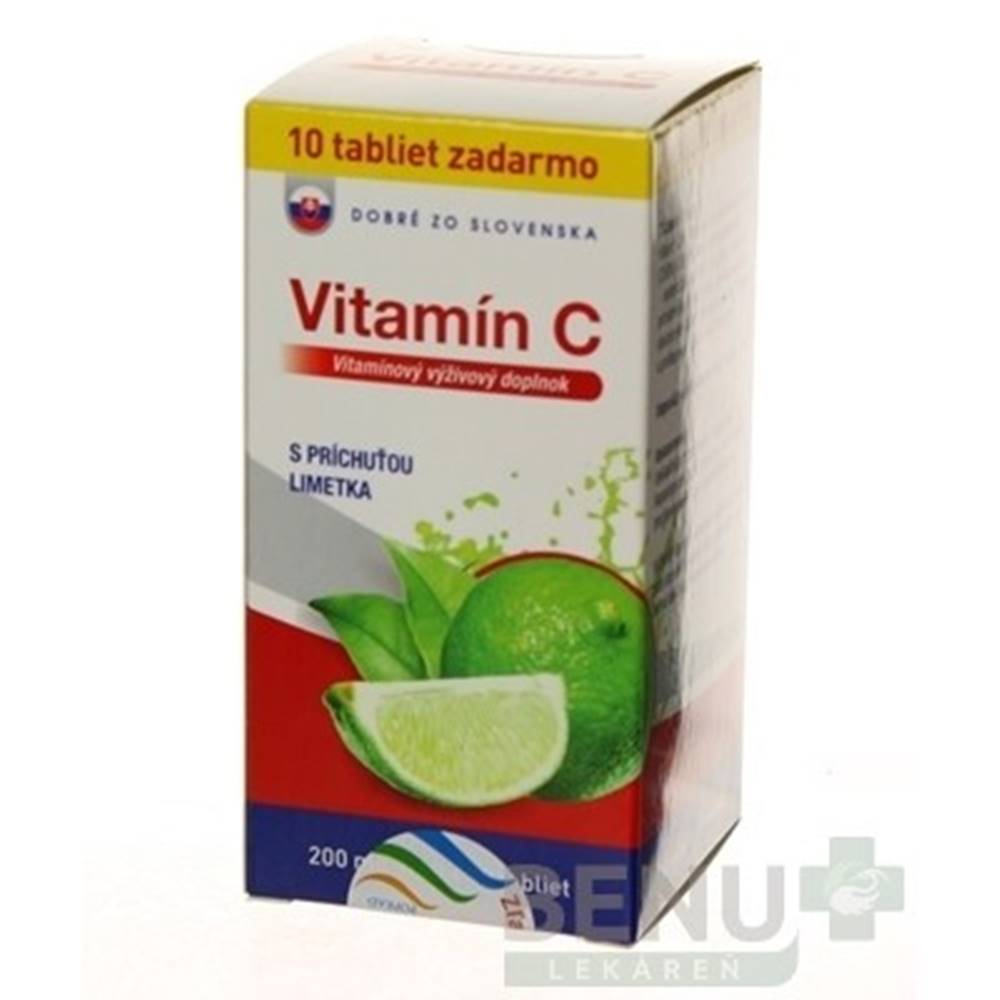 Dobré z SK DOBRÉ Z SK Vitamín C 200 mg príchuť limetka 60 + 10 tabliet ZADARMO