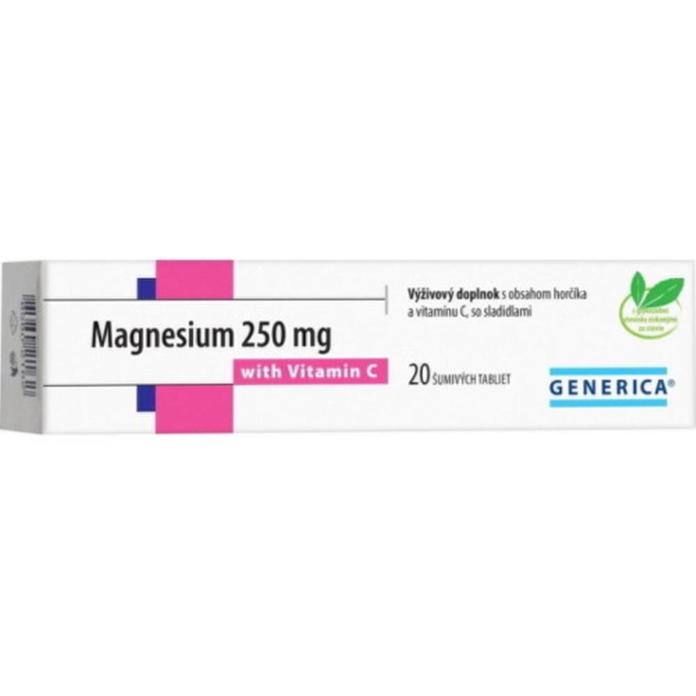 Generica GENERICA Magnesium 250 mg + vitamín C 20 šumivých tabliet